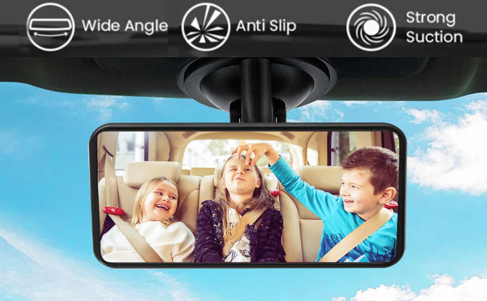 Baby Car Mirror for Back Seat, 360 ° Rotation Baby Rear View Mirror