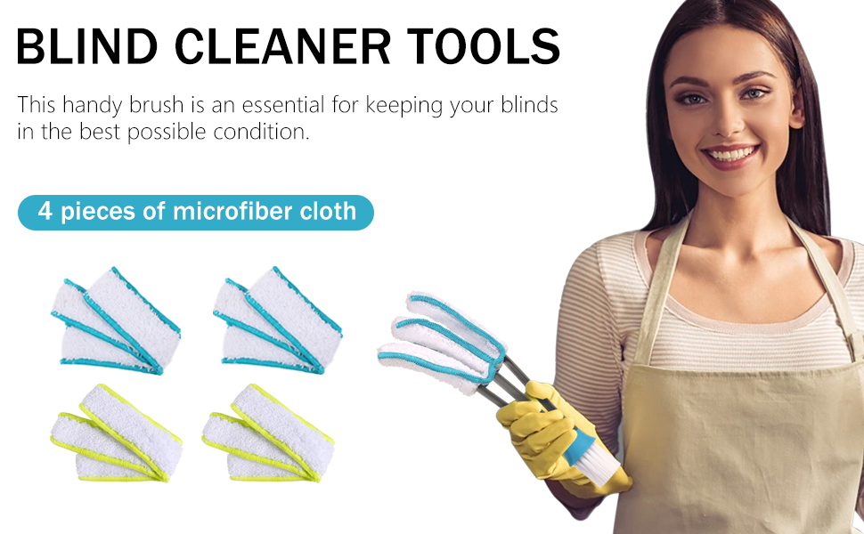 SetSail Blind Duster, Window Blind Cleaner Duster Brush with 4