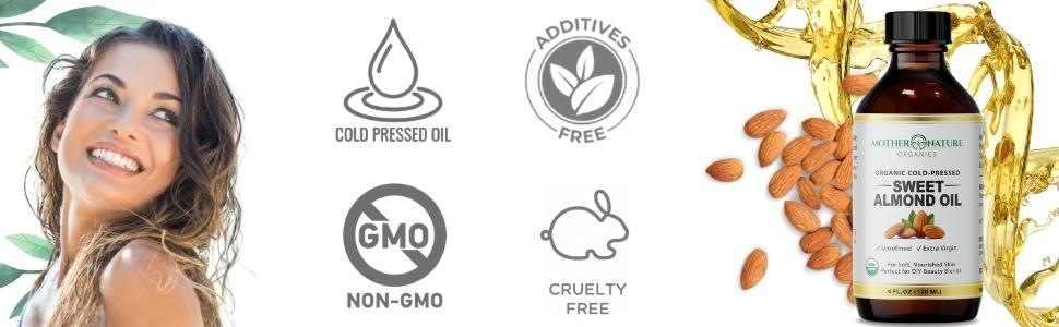 sweet almond oil natural organic for face stretch marks fine lines eye skin treatment mosturize