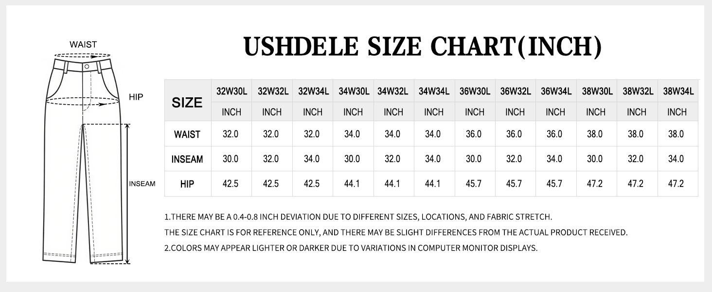 sizes chart
