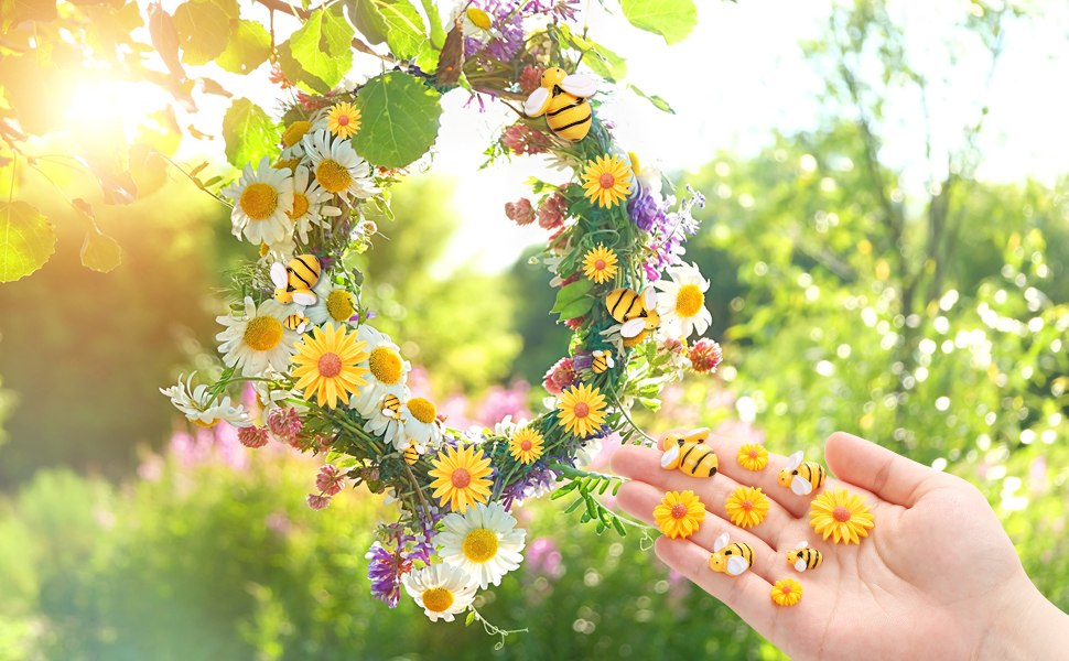 Amazon.com: CCOZN 80 Pieces Tiny Resin Bees Daisy Flowers Amazon.com: CCOZN 80 Pieces Tiny Resin Bees Daisy Flowers