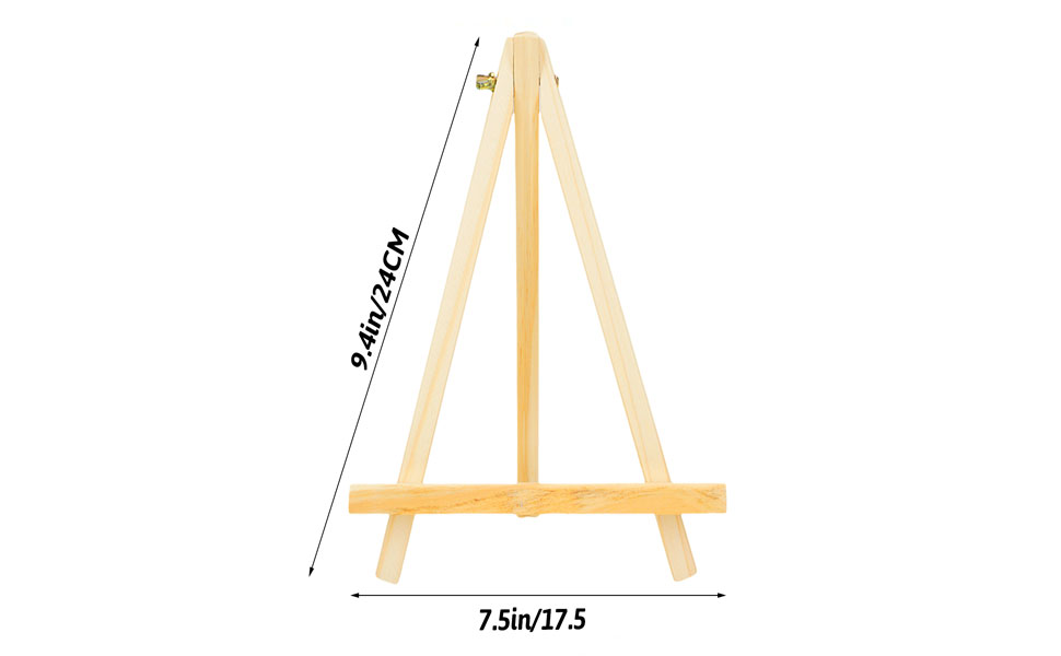 9.4 Inch Wood Easels, Easel Stand for Painting Canvases