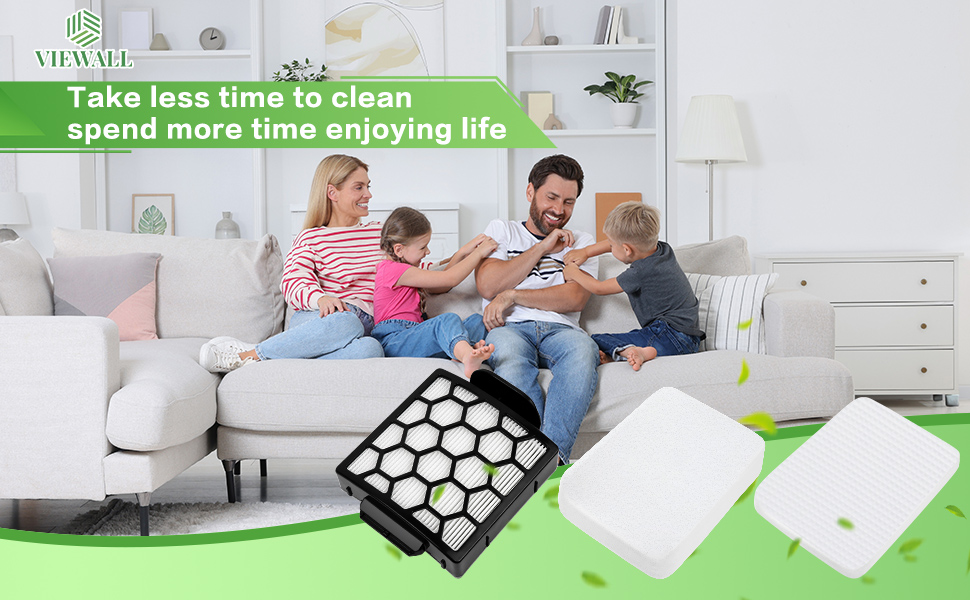 VIEWALL Filters Replacement for Shark Pet ZU102 Pet Pro