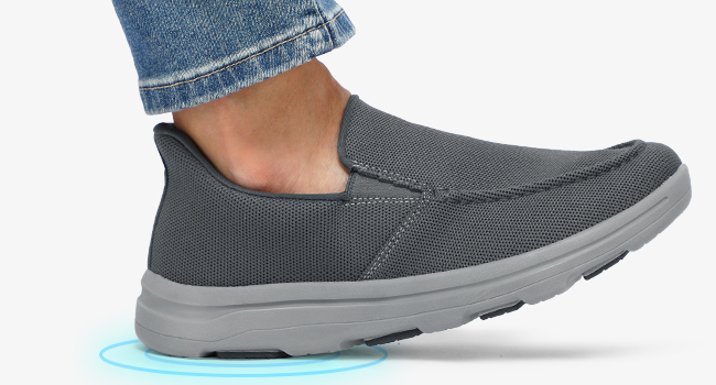 cushion sole -orthopedic walking shoes men
