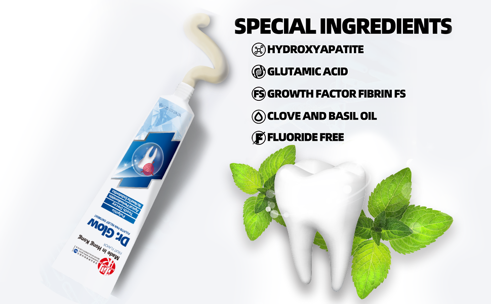 Dr. Glow Tooth Decay Pain Toothpaste Set, 0.52oz Pulpitis