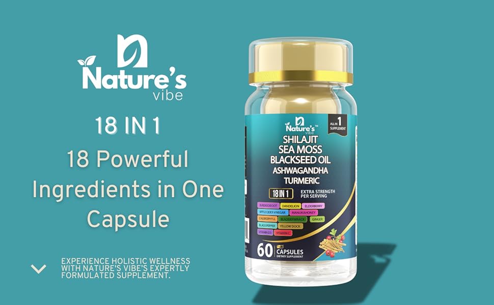 sea moss black seed oil ashwagandha ginger