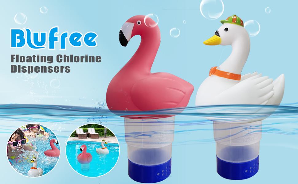 Blufree Chlorine Floater, Floating Chlorine Dispenser, Cute Animal