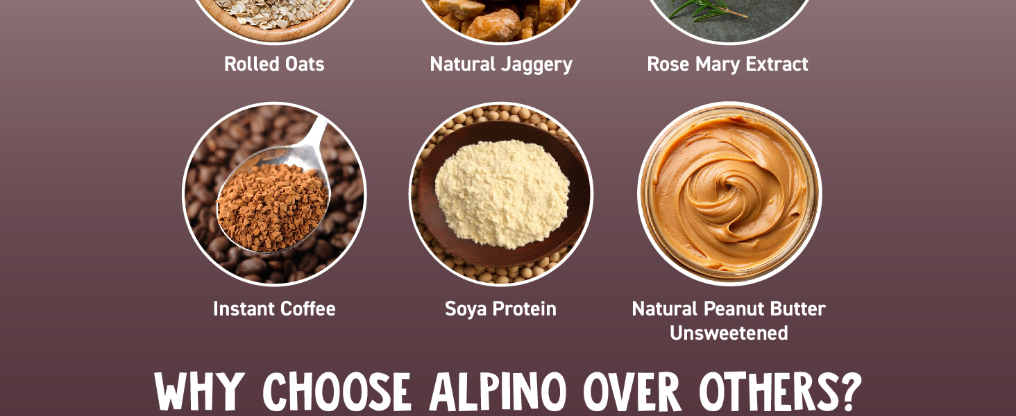 ALPINO 25g High Protein Oats Coffee 1kg Breakfast Cereal ots cereal