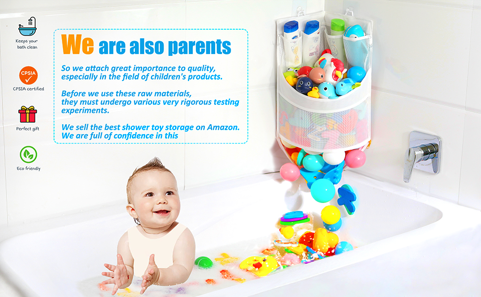 Ligereza Baby Bathtub Toy Storage 17" x 13" Bathtub Toy