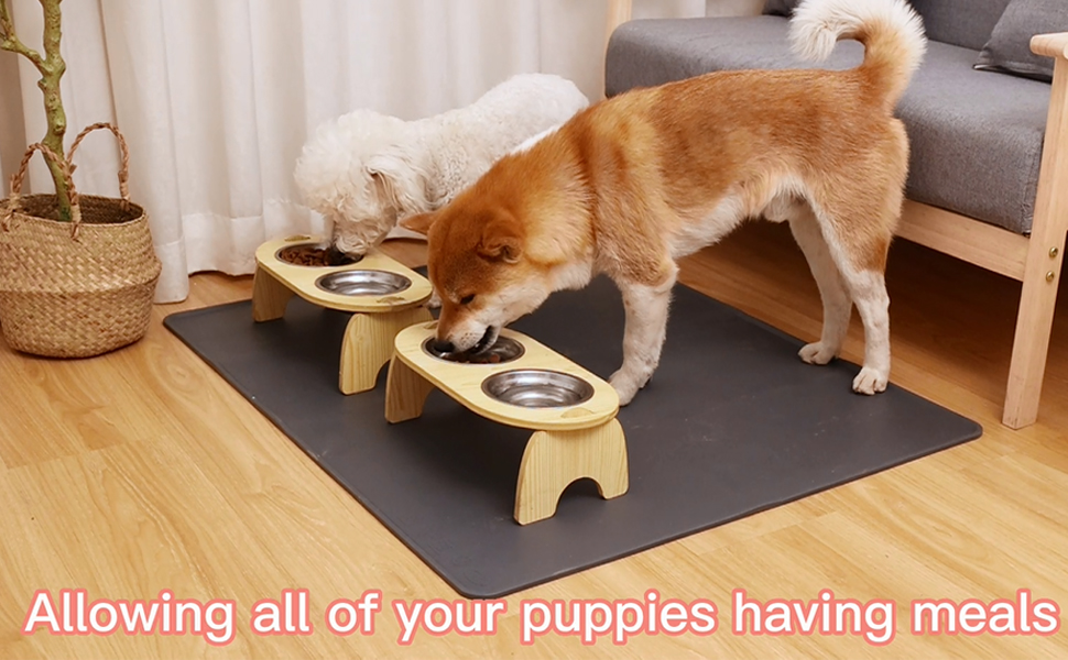 KVK Dog Water Mat 39.4×29.5in Silicone Dog Mat for Food