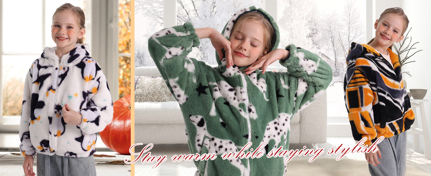 girl printed jackets