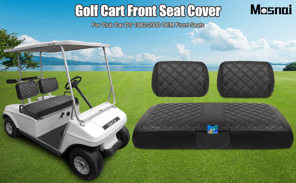 Club Car DS Pre2000 Seat Cover, Golf Cart Front Seat Cover Fit For Club Car DS 1982