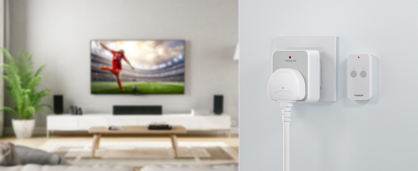 Remote Control Sockets, TESSAN Remote Control Plug Socket, Remote