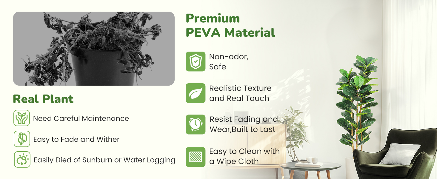 Faux Fiddle Leaf Fig Tree