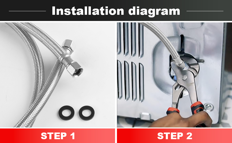 Stainless Steel Washing Machine Hoses