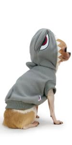 100% Cotton Small Dog Hoodie, Dog Clothes for Small Dogs Girl Boy