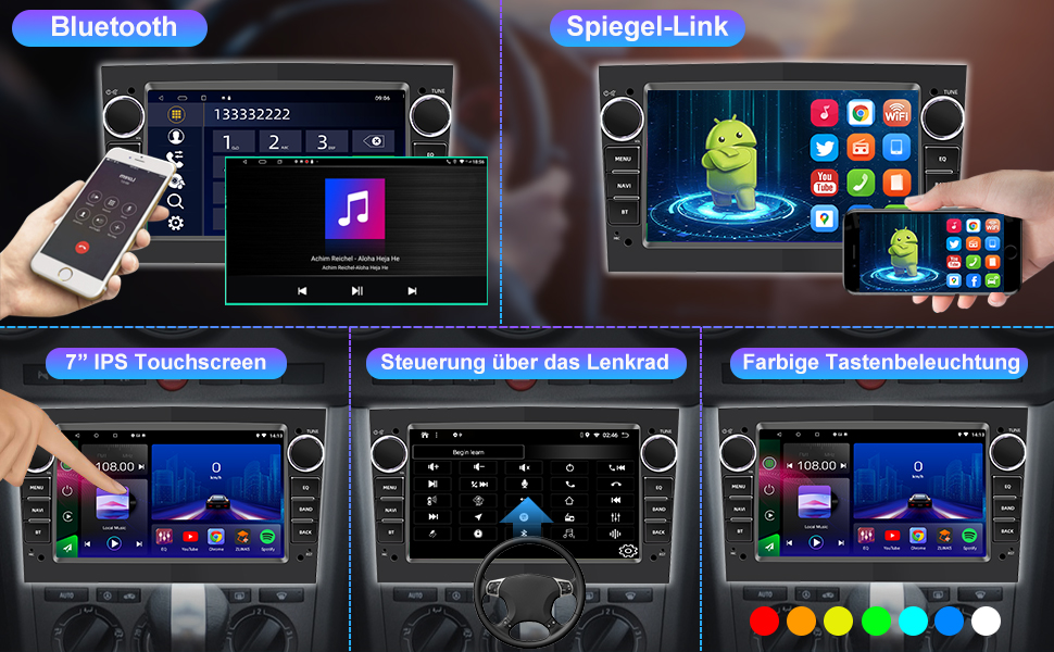Autoradio Mit Navi Für Opel Signum 2003 www.amazon.de