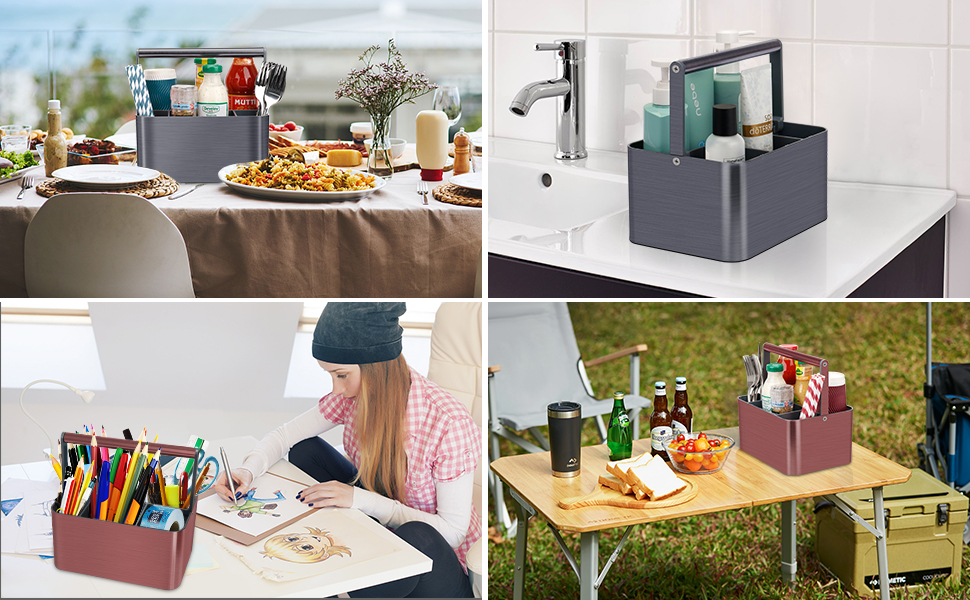 GFWARE Silverware Caddy, Utensil Caddy Organizer with