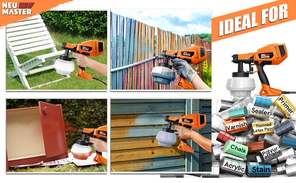 Spray guns are widely used