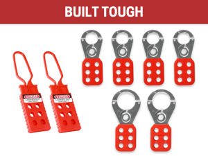 lockout tagout stainless steel plastic hasps