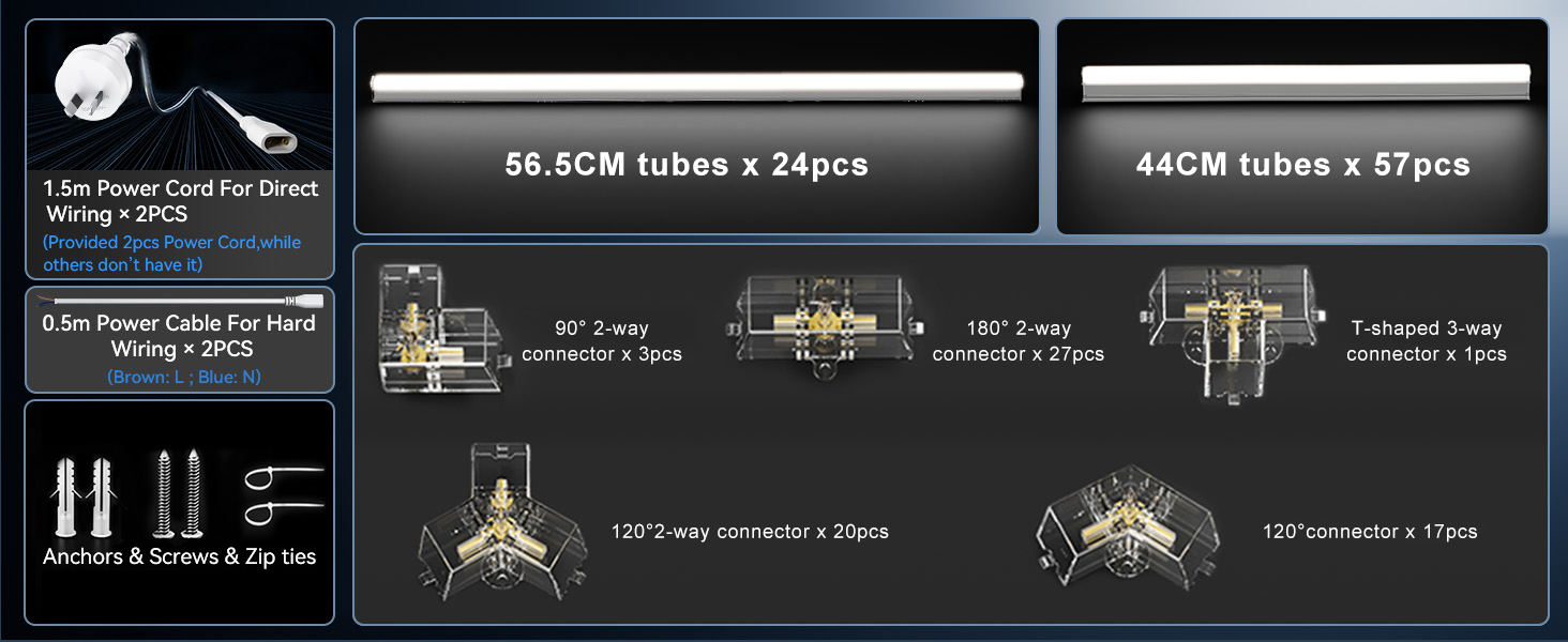 Hexagon Garage Lights