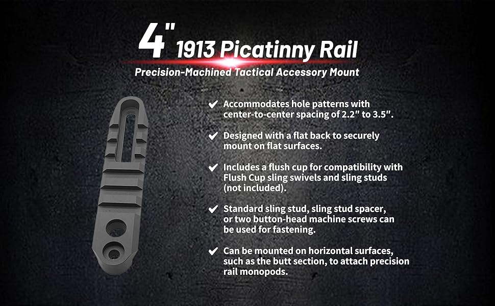 1913 Rails 3.35" and 4" Flush Cup