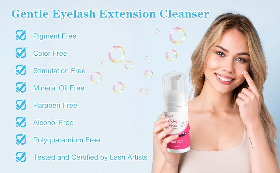 Eye Lash Extension Clean Mousse
