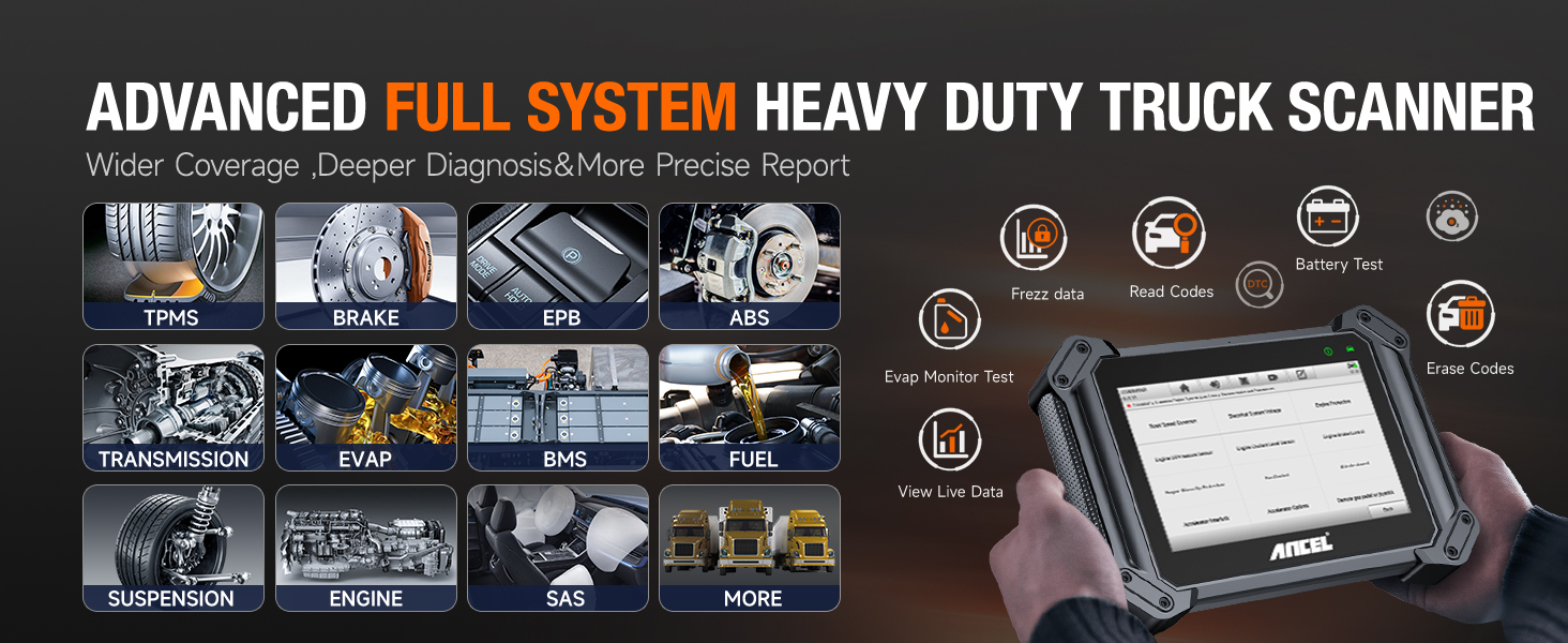 ANCEL V6HD full system