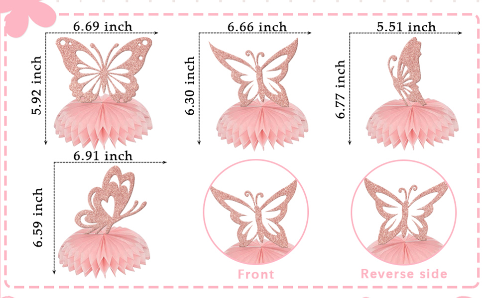 Butterfly Honeycomb Centerpieces