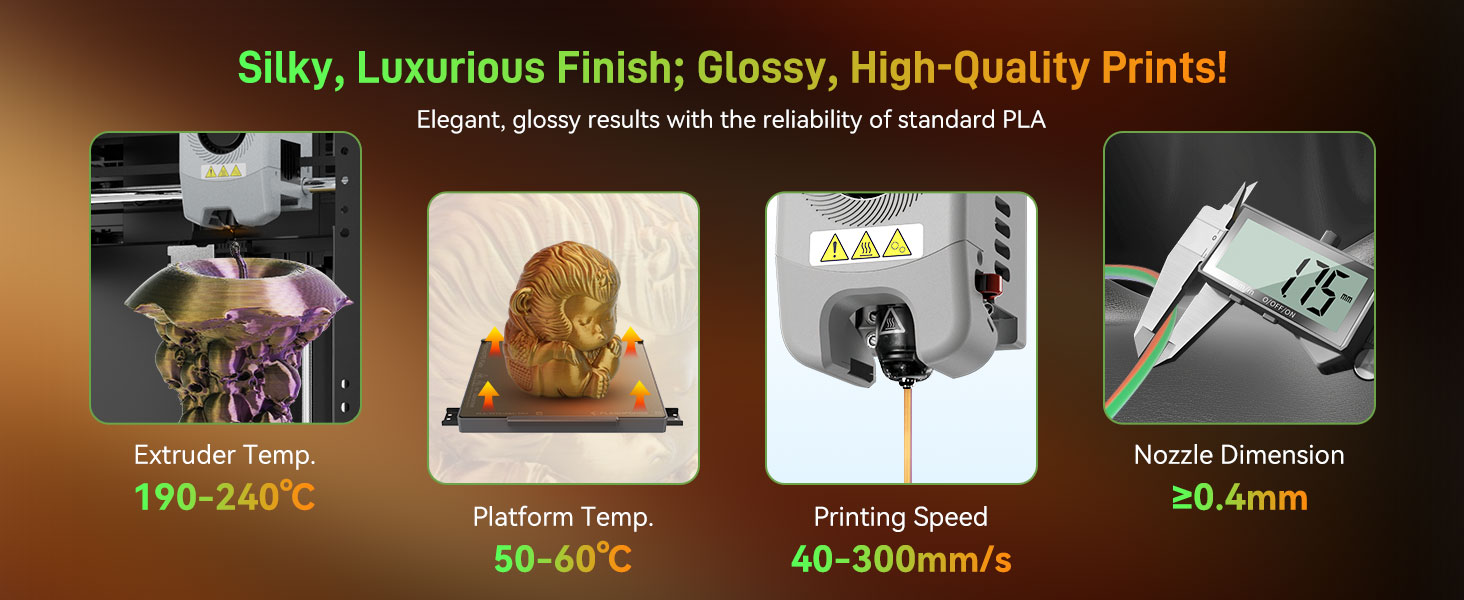 Silky, Luxurious Finish; Glossy, High-Quality Prints