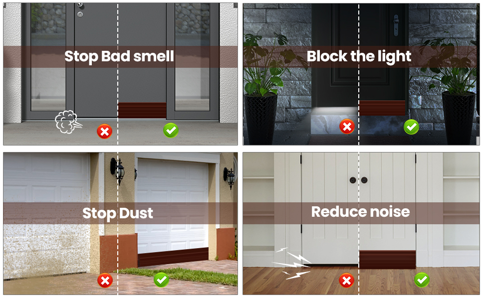 Door Bottom Seal Strip SelfAdhesive Under Door Sweep Weather