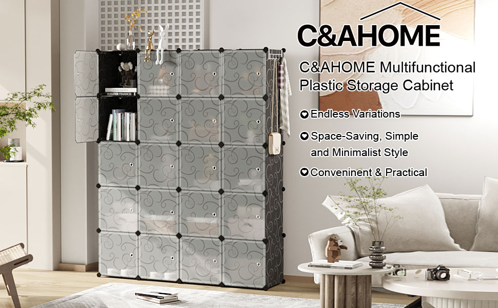 C&AHOME Cube Storage Organizer, 20Cube Storage Shelving