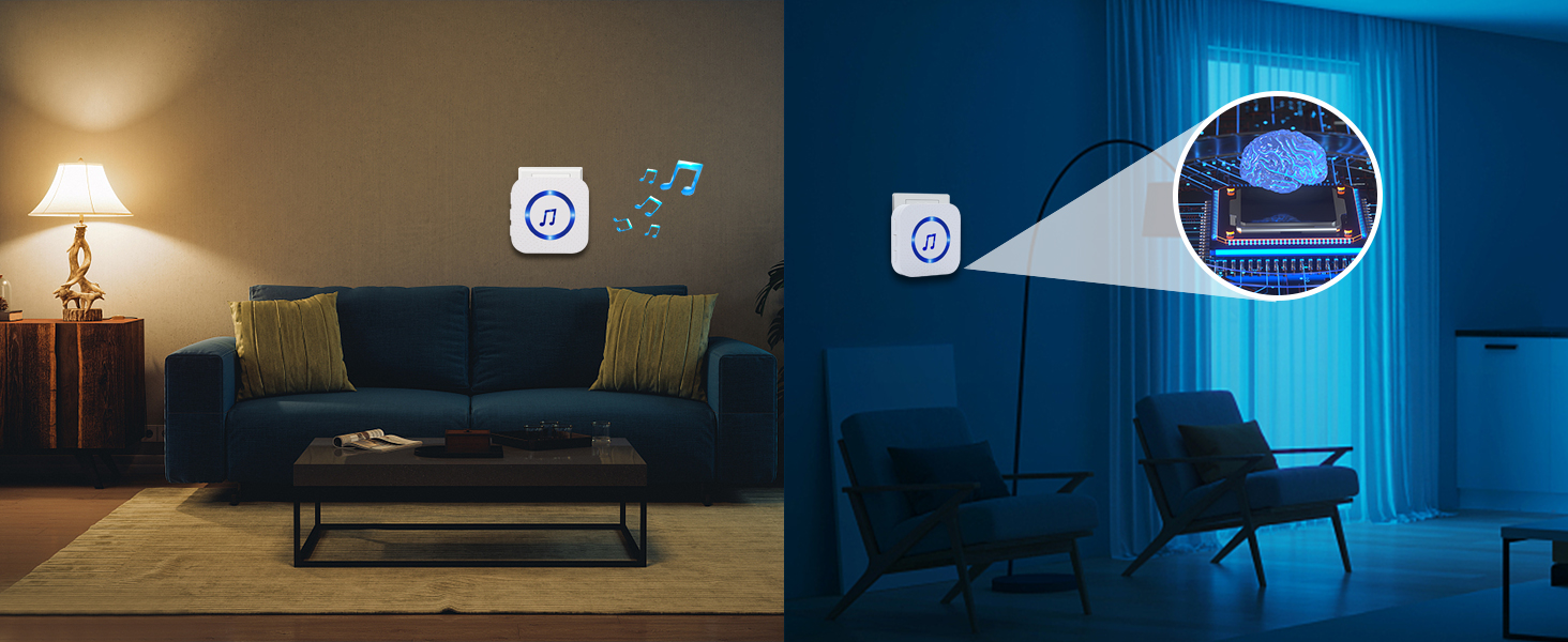 Door Chime,Wireless Door Sensor SanJie Door Alarm Chime with 55 Chimes