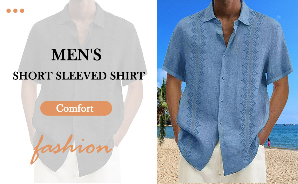 Men's Hawaiian Shirt Short Sleeve