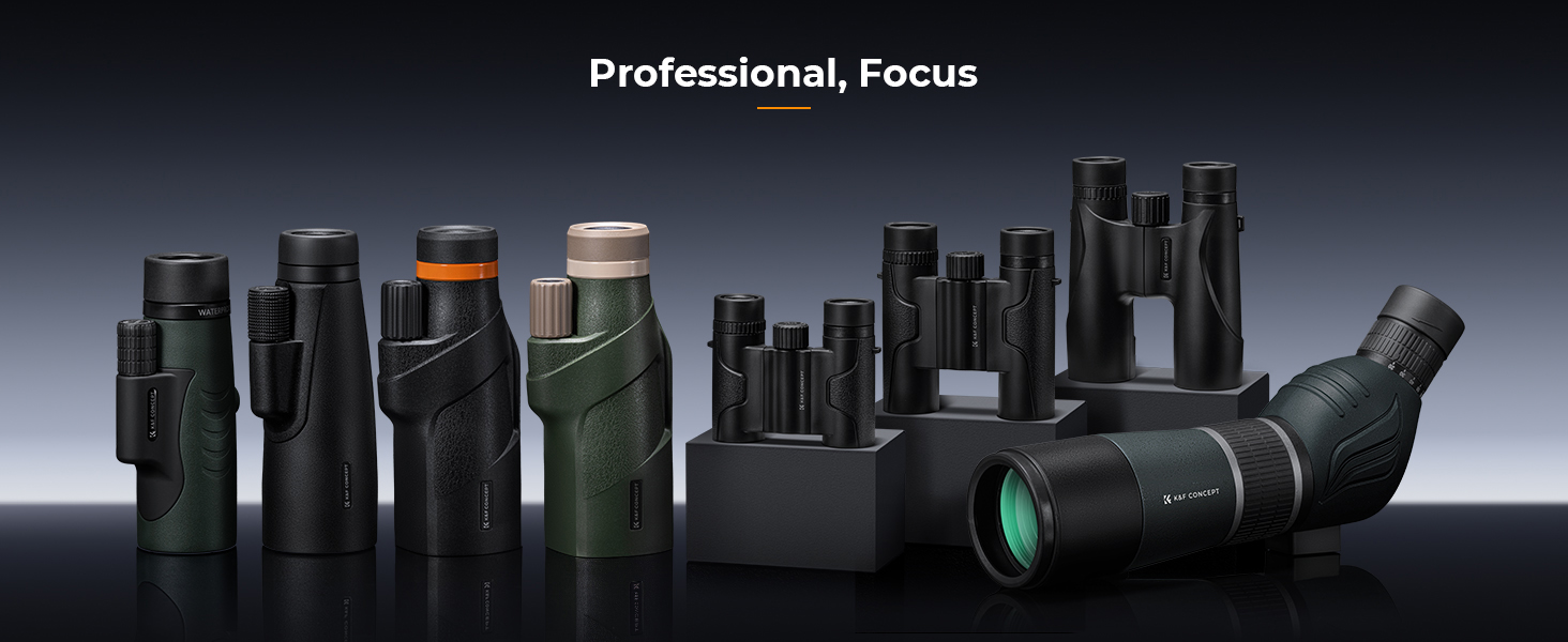 K&F Concept 12X50 IP68 Waterproof HD Monocular，Monoculars Telescope for