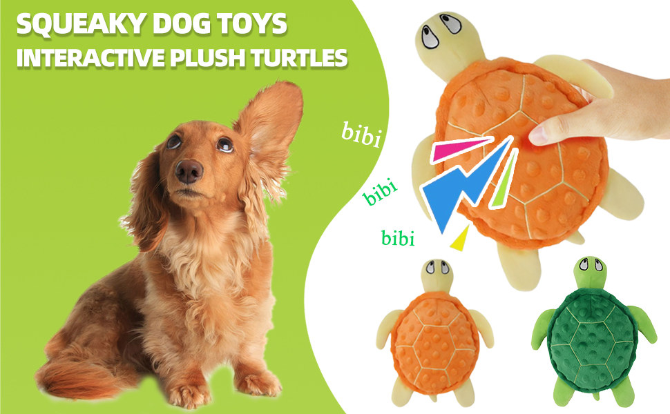 dog squeaky turtle toys