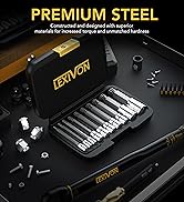 LEXIVON XZN Triple Square Spline Bit Socket Set, Extra Long 4-Inch | 10-Piece European Style M4 -...