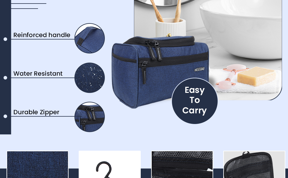 Wooum Big Size Multifunctional 16 Cms Hanging Travel Toiletry Bag Makeup Organizer Bag/Cosmetic Case