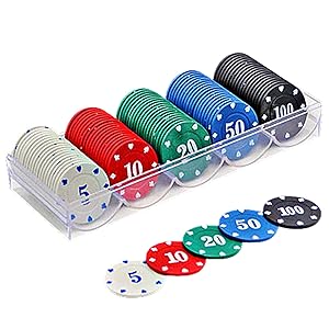 17箱セット　カジノコイン　ポーカーチップ Amazon | heizi カジノチップセット 100枚 カジノコイン