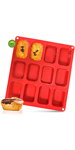 silicone brownie pan Silicone brownie baking pan silicone square cake pan Rectangular Cake Pan