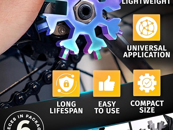 small screwdriver snowflake multitool men stocking stuffers multitool for men mens keychain