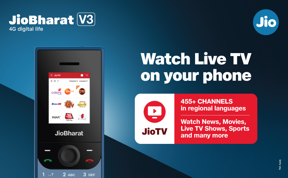 JioBharat V3 - Blue