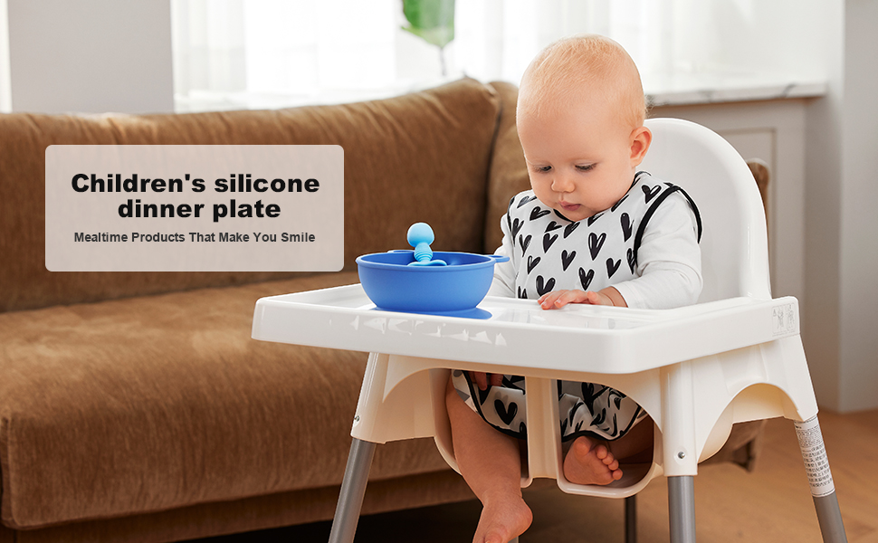 SYNPOS Suction Plates and Bowls for Baby Toddler 100 Food