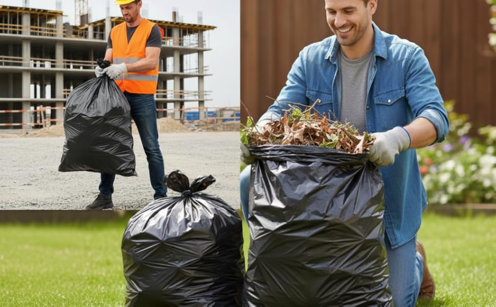 Ultra-Strong Trash Bags 40×46 inches, 2 mils (Star Seal) 50pcs