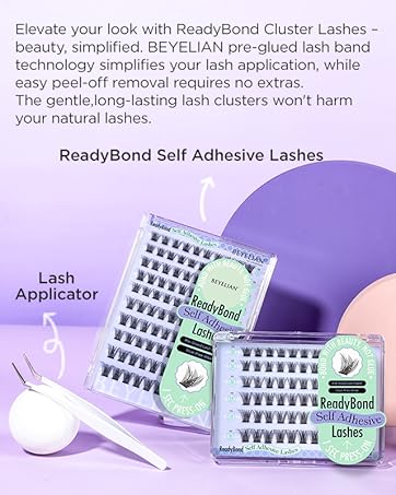 BEYELIAN Self Adhesive Lashes No Glue No REMOVER