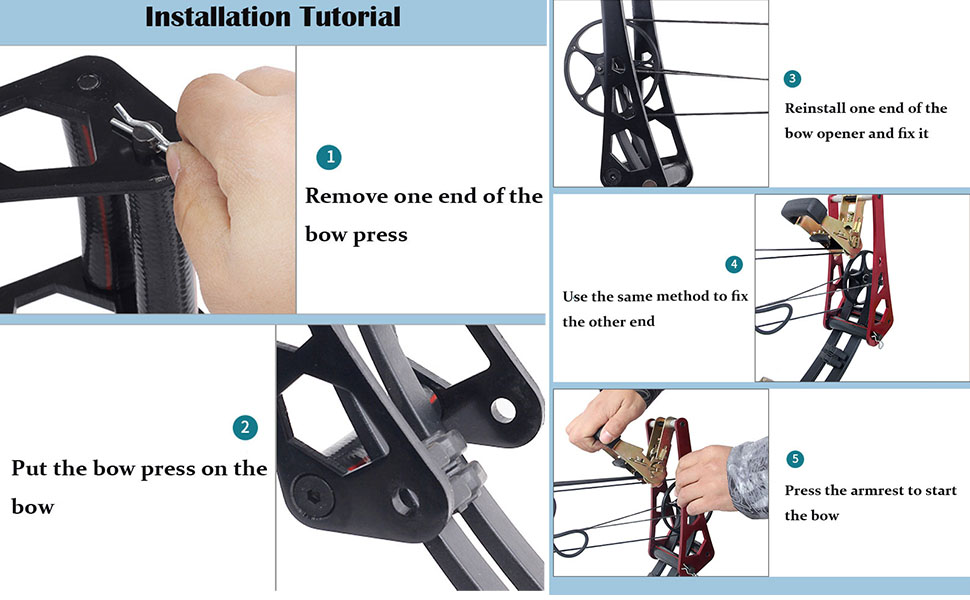 Archery Compound Bow Press Portable Bow Press Bow Open