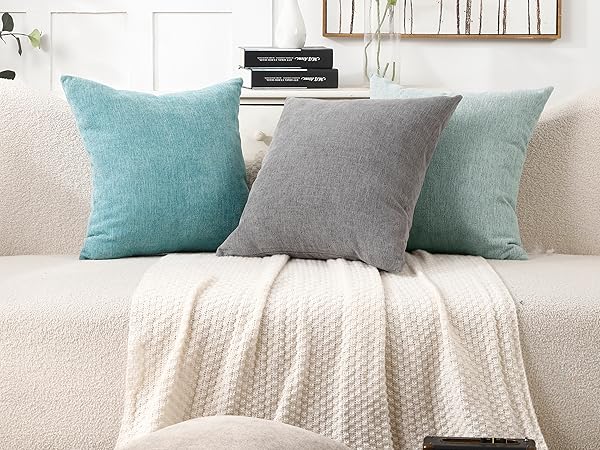 Amazon.com: Jepeak 22x22 Inch Decorative Chenille Throw