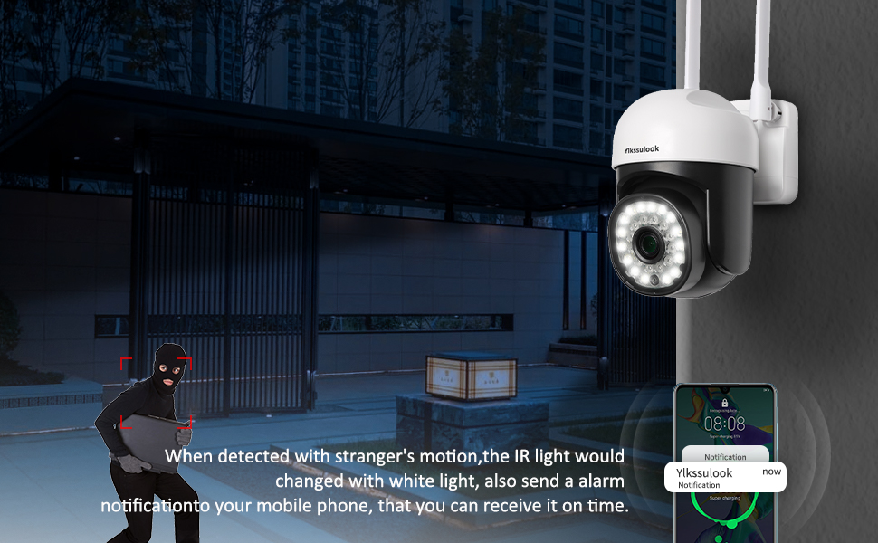 2.4G/5G Security Camera Outdoor WiFi Camera 2 PCS,PTZ Camera