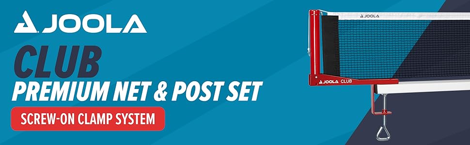 JOOLA Club premium net & Post set clamp system 