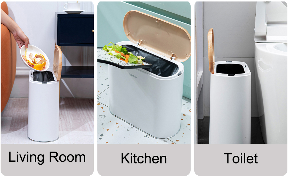 FURN ASPIRE Royal Premium Plastic PressOn Fancy Dustbin For Home